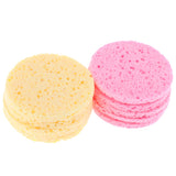 Maxbell 10pcs Facial Wash Pad Makeup Remover Cleaning Sponge Puff Exfoliator Scrub