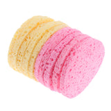 Maxbell 10pcs Facial Wash Pad Makeup Remover Cleaning Sponge Puff Exfoliator Scrub