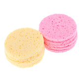 Maxbell 10pcs Facial Wash Pad Makeup Remover Cleaning Sponge Puff Exfoliator Scrub