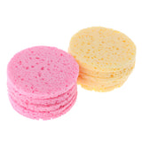 Maxbell 10pcs Facial Wash Pad Makeup Remover Cleaning Sponge Puff Exfoliator Scrub