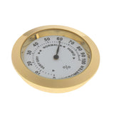 Maxbell Finest Metal Round Acoustic Guitars Hygrometer Humidity Meter Moisture Monitor
