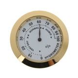 Maxbell Finest Metal Round Acoustic Guitars Hygrometer Humidity Meter Moisture Monitor