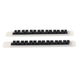 Maxbell 2x VERTICAL 7-ROD STORAGE ROD RACK - Rubber Fishing Rod Holder Wall Mounted
