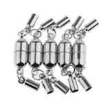 Maxbell 5pcs DIY Jewelry Copper Magnetic Clasp Lady Accessory Findings Home Gifts Silver