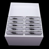 Maxbell Eyelash Storage Box,10-layer Eyelashes Display Stand/ Board Tool,Beauty Grafting Eyelash Board Acrylic Storage Case
