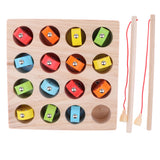 Maxbell 1-15 Numbers Wooden Magnet Digital Fishing Game Creative Cognition Educational Toy Play Fun