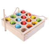 Maxbell 1-15 Numbers Wooden Magnet Digital Fishing Game Creative Cognition Educational Toy Play Fun