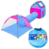 Maxbell 55'' Kids Playhouse Tent With Tunnel Set, Portable Outdoor Indoor Pop Up Playhouse Ball Pit Tent Toys Toddlers Child Christmas Gift