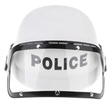 Maxbell Childrens Plastic Police Costume Helmet, Cop Motorcycle Hat & Visor Child Fancy Dress Costume Pretend Role Play Game Toy