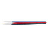 Maxbell 3 Pieces Nail Art Liner Brush UV Gel Painting Nail Design Pen Set Durable Wood Handle