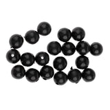 Maxbell 20pcs 8mm Rubber Fishing Beads Lure Carp Fishing Beads Kit Terminal Tackle Suitable for Stream, Lake, River Fishing