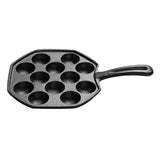 Maxbell Cast Iron Takoyaki Octopus Balls Pan 12 Molds Kitchen BBQ Non-stick Cookware