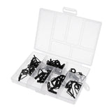 Maxbell 40Pcs/lot Fishing Rod Guides Set Tips Repair Kit DIY Rod Building Eye Rings