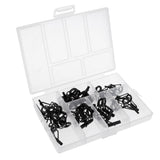 Maxbell 40Pcs/lot Fishing Rod Guides Set Tips Repair Kit DIY Rod Building Eye Rings