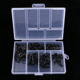 Maxbell 40Pcs/lot Fishing Rod Guides Set Tips Repair Kit DIY Rod Building Eye Rings