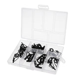 Maxbell 40Pcs/lot Fishing Rod Guides Set Tips Repair Kit DIY Rod Building Eye Rings