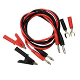 Maxbell Multimeter Test Leads Kit, Test Probes Cable + Alligator Clips + Spade Lugs