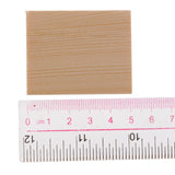 Maxbell 20 Pieces MDF Unfinished Wood Wooden Pieces Blank Plaque for DIY Crafts Model Building 50x40x6mm