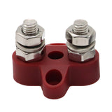 Maxbell Red Junction Block Power Post Set Insulated Terminal Stud 5/16 In. Stainless