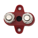 Maxbell Red Junction Block Power Post Set Insulated Terminal Stud 5/16 In. Stainless