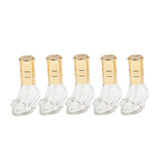 Maxbell 6ml 5PCS Comestics Storage, Perfume Essential Oil Aftershave Bottle Glass, Pump Scent Sprayer Atomizer Storage Portable