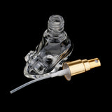 Maxbell 6ml 5PCS Comestics Storage, Perfume Essential Oil Aftershave Bottle Glass, Pump Scent Sprayer Atomizer Storage Portable