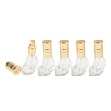 Maxbell 6ml 5PCS Comestics Storage, Perfume Essential Oil Aftershave Bottle Glass, Pump Scent Sprayer Atomizer Storage Portable