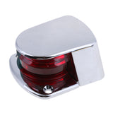 Maxbell 1 Piece Silver Boat Stainless Steel Lights Bow Navigation Light Bi-Color Lens Signal Light