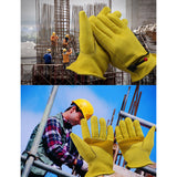 Maxbell Leather Work Gloves Motorcycle DIY Yardwork Construction S