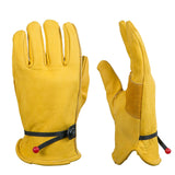 Maxbell Leather Work Gloves Motorcycle DIY Yardwork Construction S