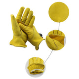 Maxbell Leather Work Gloves Motorcycle DIY Yardwork Construction S