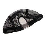 Maxbell Elastic Wig Caps, Black Hair Wig Weaving Stretchable Net Mesh Cap, Elastic Snood Caps