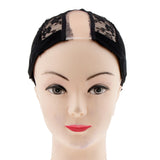 Maxbell Elastic Wig Caps, Black Hair Wig Weaving Stretchable Net Mesh Cap, Elastic Snood Caps