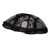 Maxbell Elastic Wig Caps, Black Hair Wig Weaving Stretchable Net Mesh Cap, Elastic Snood Caps