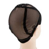 Maxbell Elastic Wig Caps, Black Hair Wig Weaving Stretchable Net Mesh Cap, Elastic Snood Caps