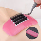 Maxbell Eyelash Extension Loose Lash Glue Stand Holder Pink Silicone Pad Extensions