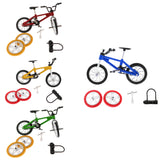 Maxbell Alloy Finger Bikes Bicycle Miniature Diecast Model Novelty Toys for children boys Sports Gift - Blue