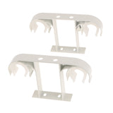 Maxbell 2 Piece Hard Metal Double Drape Curtain Rod Support Bracket Holder Ceiling Mounted