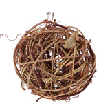 Maxbell 5 Pieces Rustic Vine Wicker Rattan Ball for Home Wedding Christmas Party Ornaments Table Decoration DIY Crafts Supplies 6cm