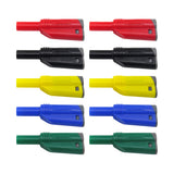 Maxbell 5 Pairs 4mm Stackable Insulated Safety Banana Plug Multimeter Connector 5 Colors