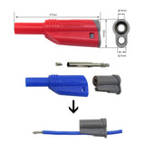 Maxbell 5 Pairs 4mm Stackable Insulated Safety Banana Plug Multimeter Connector 5 Colors