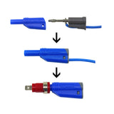 Maxbell 5 Pairs 4mm Stackable Insulated Safety Banana Plug Multimeter Connector 5 Colors