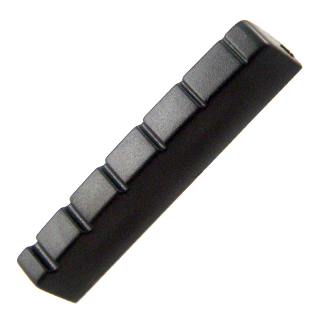 Maxbell 2 Pieces Plastic 6 String Guitar 43mm Slotted Nut for Left Handed Acoustic Guitar Accessory