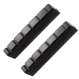 Maxbell 2 Pieces Plastic 6 String Guitar 43mm Slotted Nut for Left Handed Acoustic Guitar Accessory
