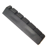 Maxbell 2 Pieces Plastic 6 String Guitar 43mm Slotted Nut for Left Handed Acoustic Guitar Accessory