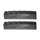 Maxbell 2 Pieces Plastic 6 String Guitar 43mm Slotted Nut for Left Handed Acoustic Guitar Accessory