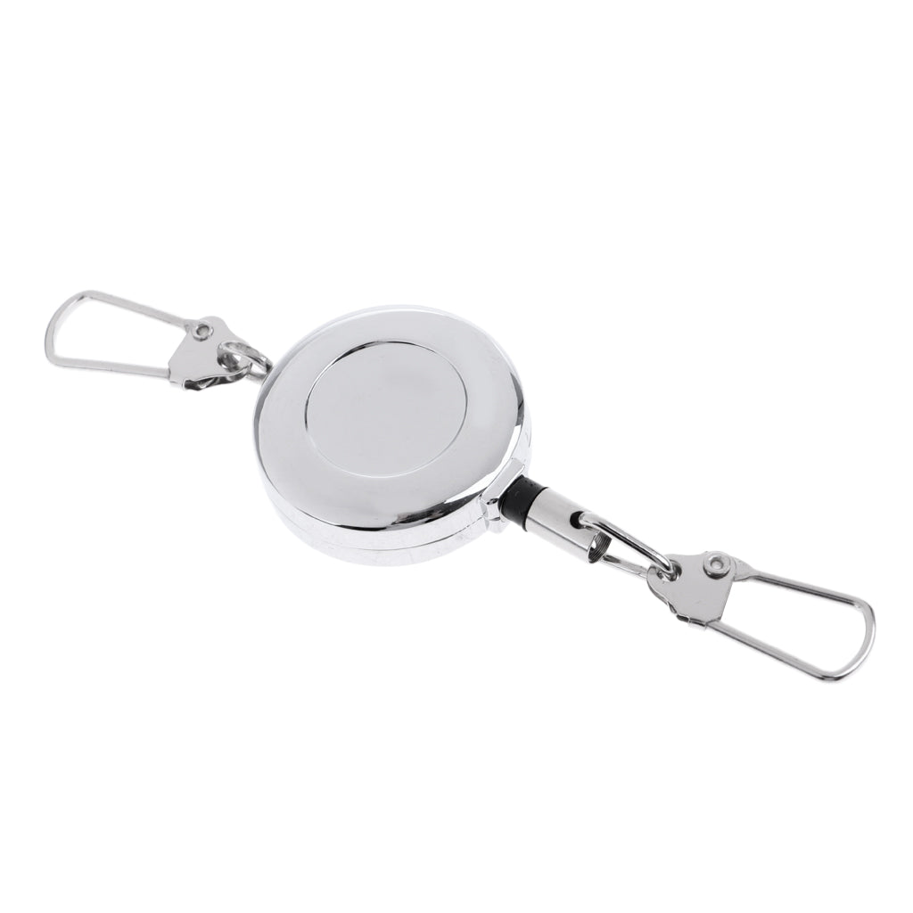 Maxbell Fly Fishing Retractable Zinger Reel Cord Retractor Fishing Tools Key Chain