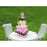 Maxbell 10 Pieces Wine Glasses Champagne Cup Goblet Dollhouse Miniature Colorful Life Scenes Decorations Kids Pretend Play Toy