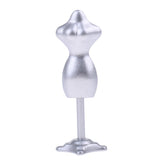 Maxbell 1:12 Dollhouse Miniature Female Model Clothes Stents Clothing Holder Rooms Accessories Sliver