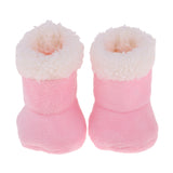 Maxbell Lovely Pink Plush Boots Shoes for Mellchan Baby Doll 9-11 inch Reborn Girl Doll Clothing Accessories